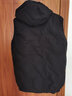 西域骆驼（VANCAMEL）羽绒马甲男冬季韩版连帽保暖外套白鸭绒背心男装 黑色 2XL  实拍图