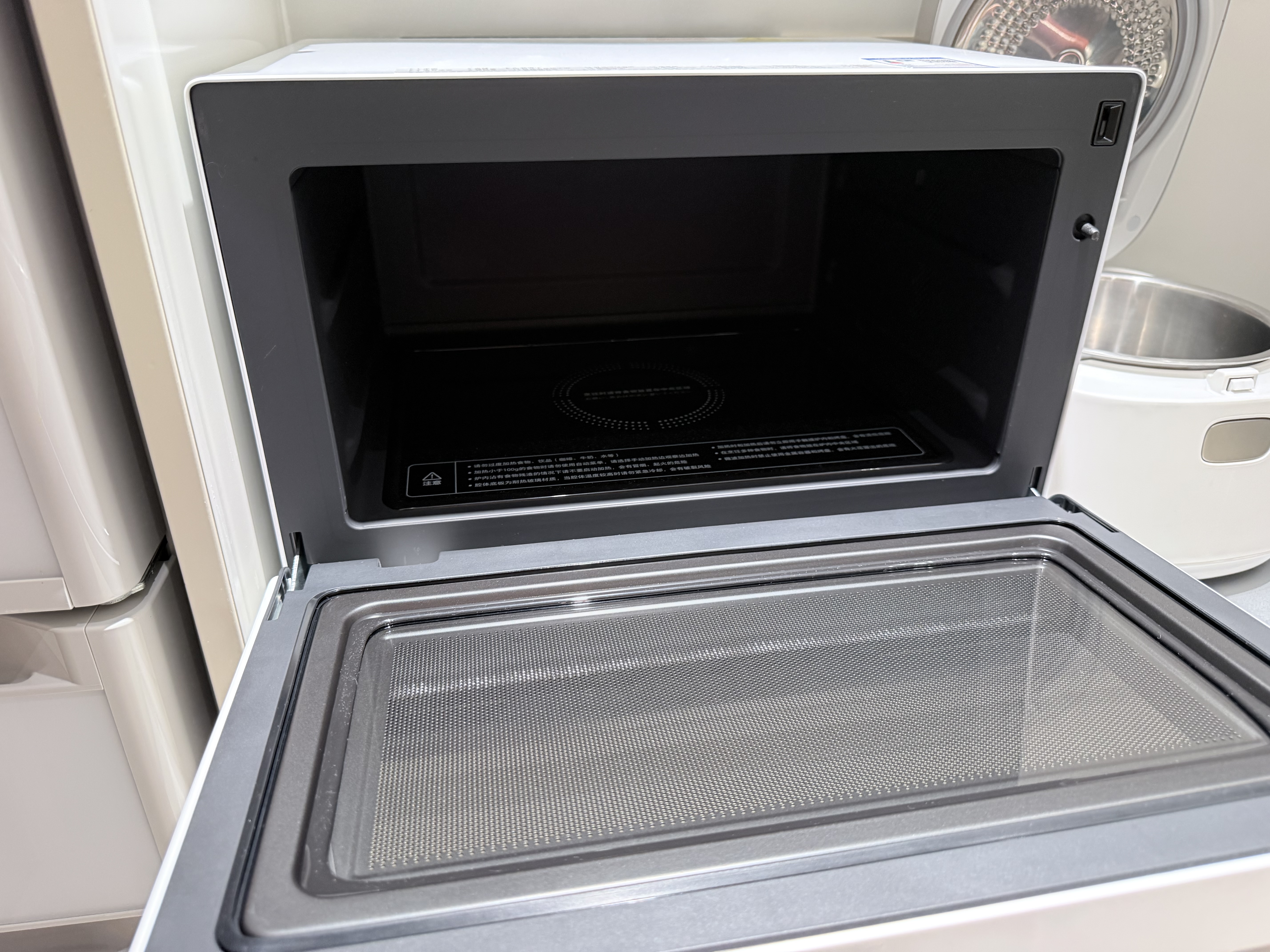 东芝（TOSHIBA）小白椰烤箱微波炉家庭用mini小型家用微烤一体机厨房家用白色20L ER-YR2210CNW 实拍图