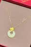 老凤祥和田玉平安扣银项链女款吊坠浪漫走心生日礼物送女友老婆 实拍图