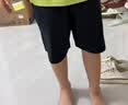 361°儿童短裤夏季男女童3-12岁透气运动裤梭织五分裤 藏青 130 实拍图