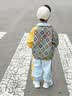 邻家米其童装男童套装秋装帅气时髦2026新款宝宝儿童春秋男孩秋季小孩衣服 XT8330（外套+裤子）-蓝色 110 码/身高100-110cm（3-4岁） 实拍图