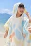 全棉时代婴儿连帽斗篷纱布抗菌防螨纯棉儿童浴巾游泳浴巾洗澡小方糖70cm 实拍图