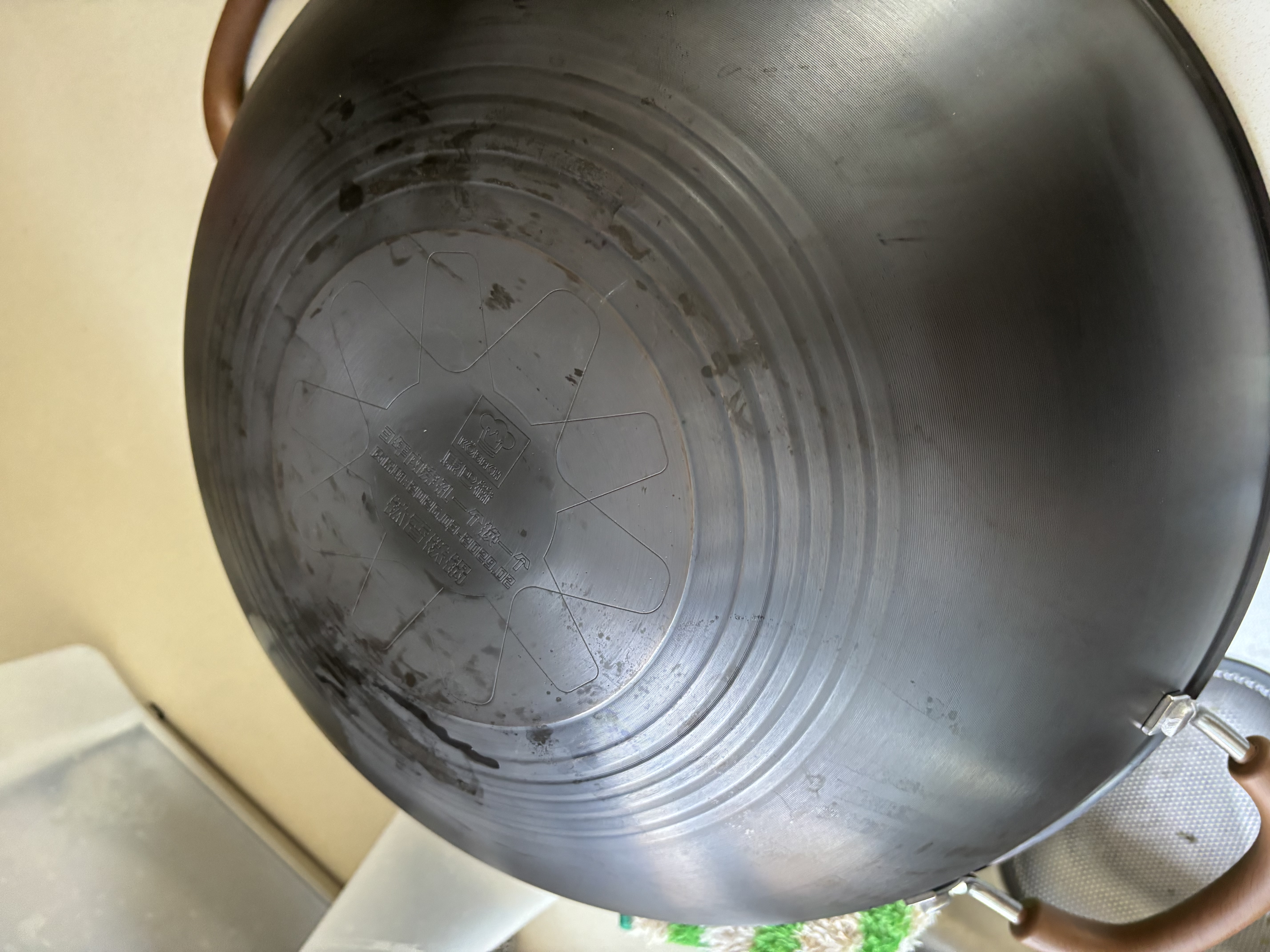 康巴赫有钛铁锅无涂层防锈炒锅不粘锅36cm家用平底炒菜锅电磁炉燃气通用 实拍图