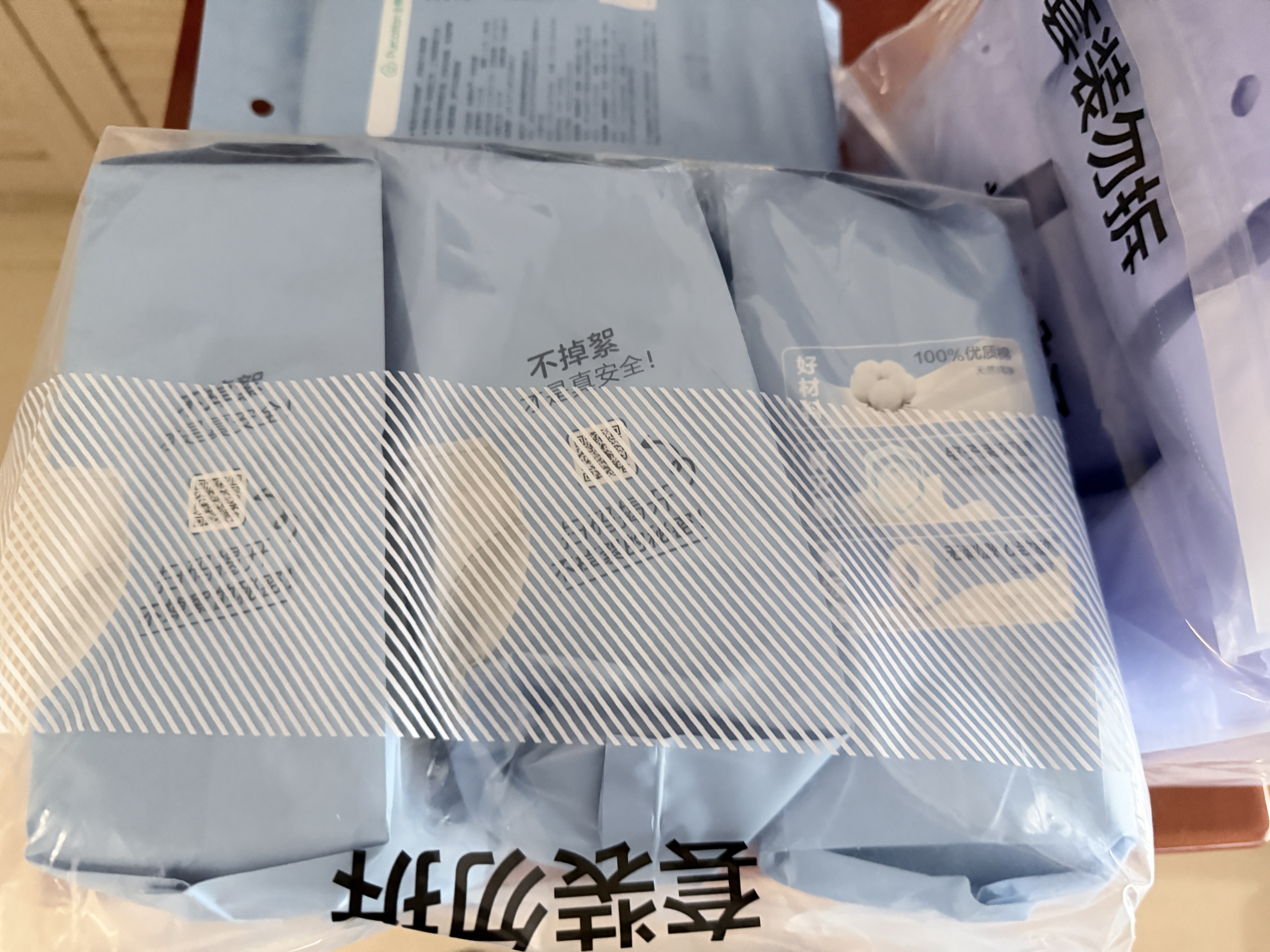 全棉时代一次性内裤男纯棉旅行便携商务出差免洗不掉絮灭菌 XL码5条 实拍图