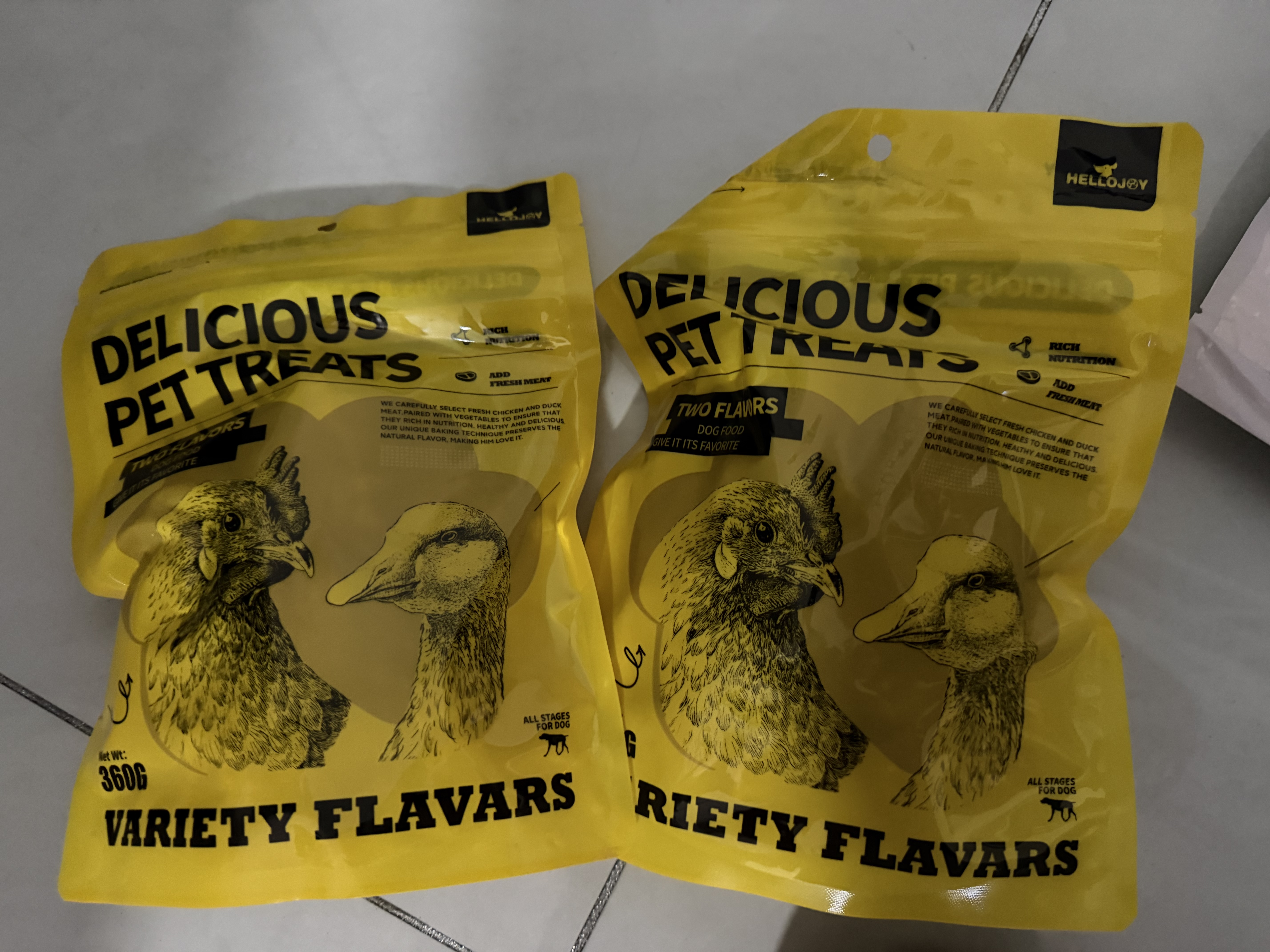 HELLOJOY狗狗零食鸡肉干泰迪金毛幼犬磨牙训练奖励 经典鸡胸肉360g 实拍图