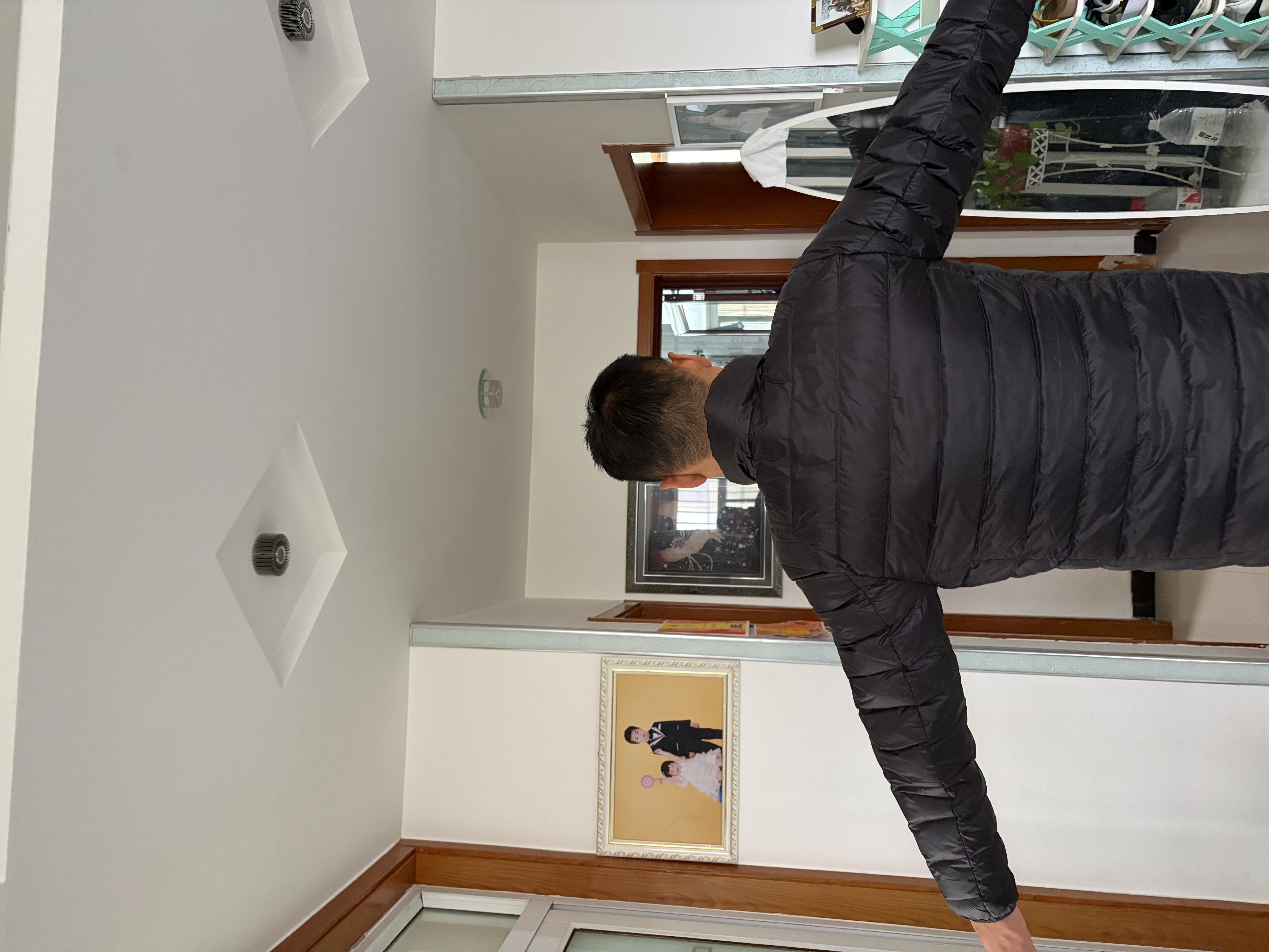 京东京造【air+零压排骨羽绒】轻薄羽绒服男外套冬90鸭绒立领曜石黑L 实拍图
