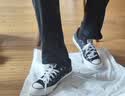 匡威（Converse）Day One Platform秋季新品棉花糖厚底运动鞋A25049C A25049C 黑色 36.5 实拍图