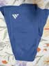 阿迪达斯（adidas）短裤夏季男户外休闲百搭短裤显瘦松紧腰梭织运动五分裤 蓝/白 L 实拍图
