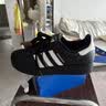 阿迪达斯（adidas）三叶草男女儿童经典贝壳头板鞋 LA1391黑色【JH9977升级款】 实拍图