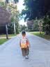 SHUKIKU儿童书包幼儿园背包防丢户外旅游防泼水超轻双肩包橙红S+码 实拍图