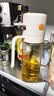 乐扣乐扣（LOCK&LOCK）倒喷两用油壶厨房玻璃醋酱油调料油瓶 550mL奶白色 实拍图
