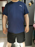 安踏【秒杀特价】冰肤凉感男子运动短袖夏季透气吸汗紧身上衣速干t恤 【冰丝速干】年代蓝-4 3XL 190 (190斤-205斤) 实拍图