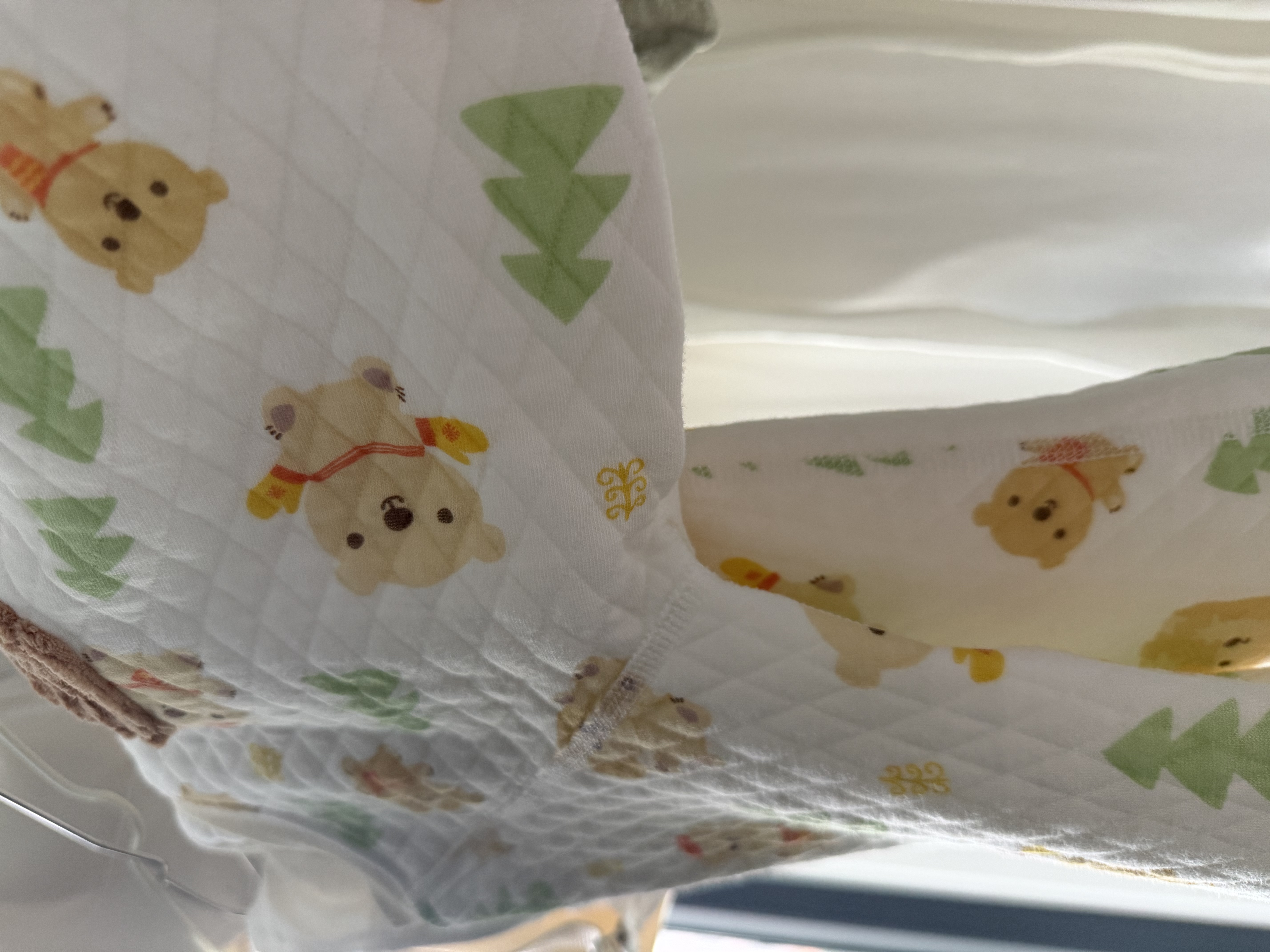 欢喜小熊婴儿保暖内衣冬季套装女宝宝衣服男童秋冬季三保暖分体套装 实拍图