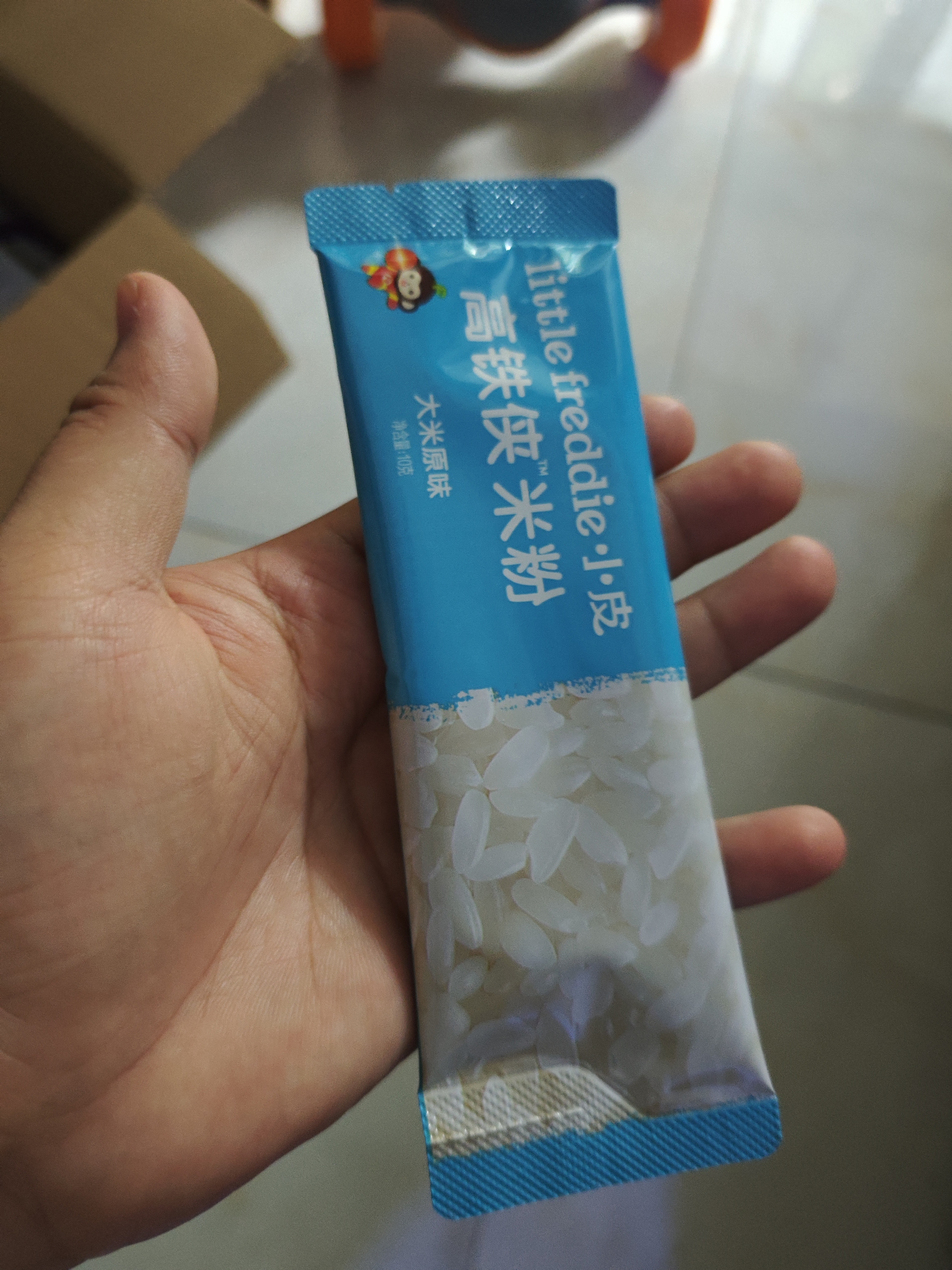 小皮（Little Freddie）有机原味高铁侠大米粉160g*1盒宝宝辅食婴儿营养米糊米粉6-12月 实拍图