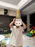 泰兰尼斯儿童雨鞋男童雨靴软底防滑踩水鞋女童小孩水靴 黄/彩 27码 实拍图