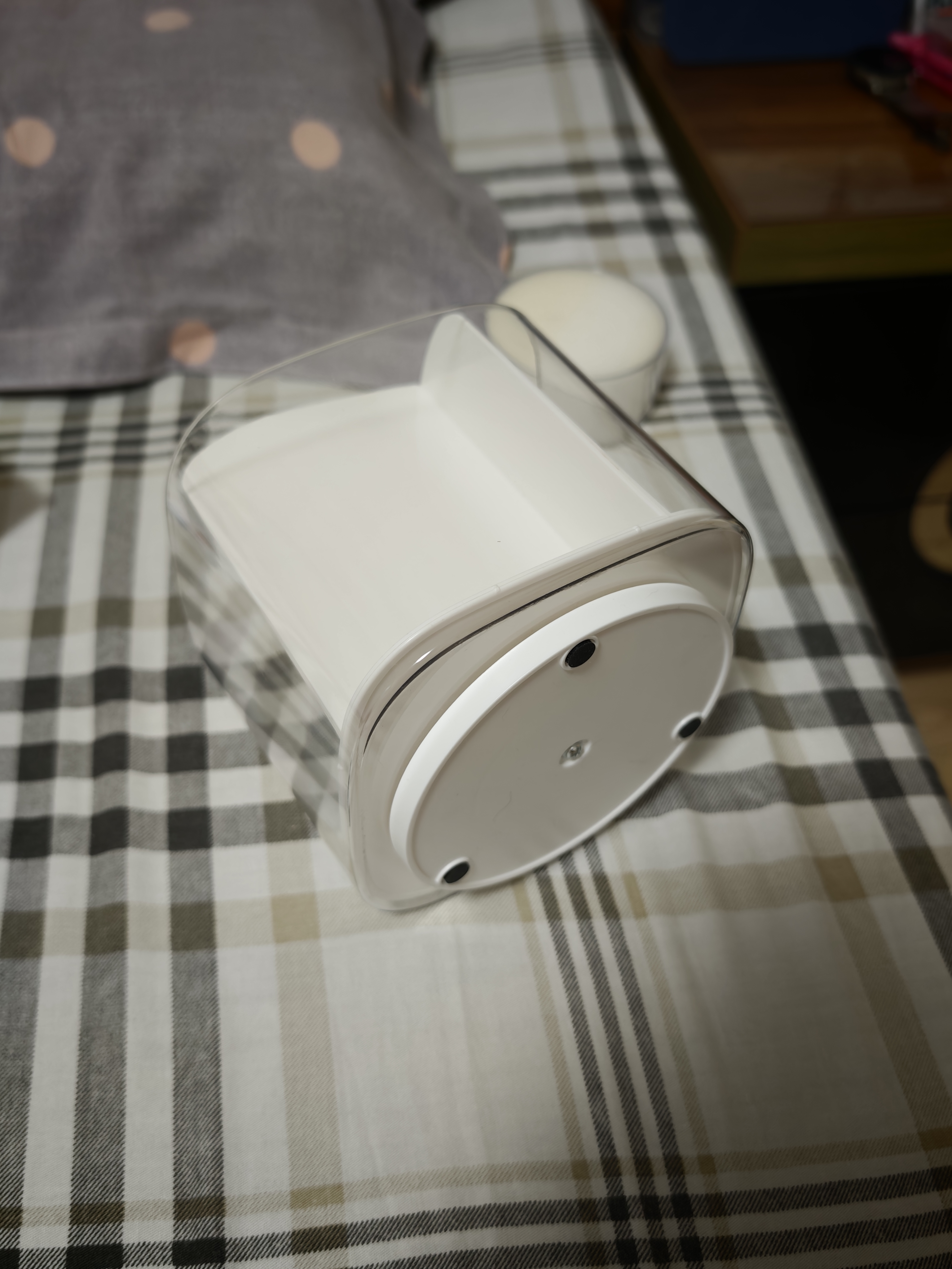 得力（deli）多功能分格旋转笔筒 大容量桌面收纳盒 办公用品 可旋转白色PK165 白色 实拍图