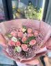 馨仪鲜花速递玫瑰向日葵康乃馨花束送女友老婆生日礼物同城配送 11朵粉玫瑰混搭花束 实拍图