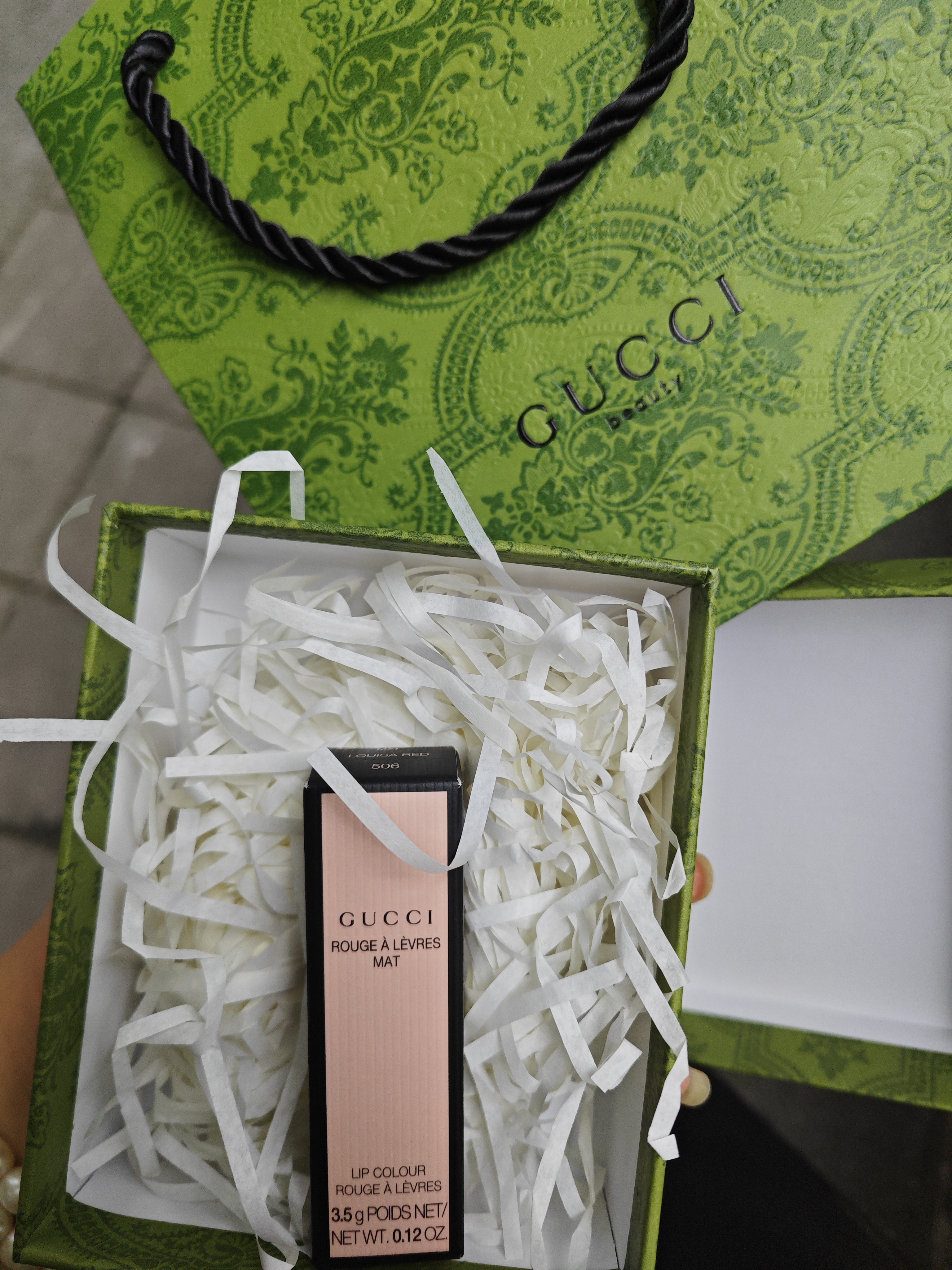 古驰（GUCCI）口红哑光505唇膏口红唇釉礼盒装化妆套装生日礼物送女生 【HOT】金管哑光506#樱桃梅子 实拍图