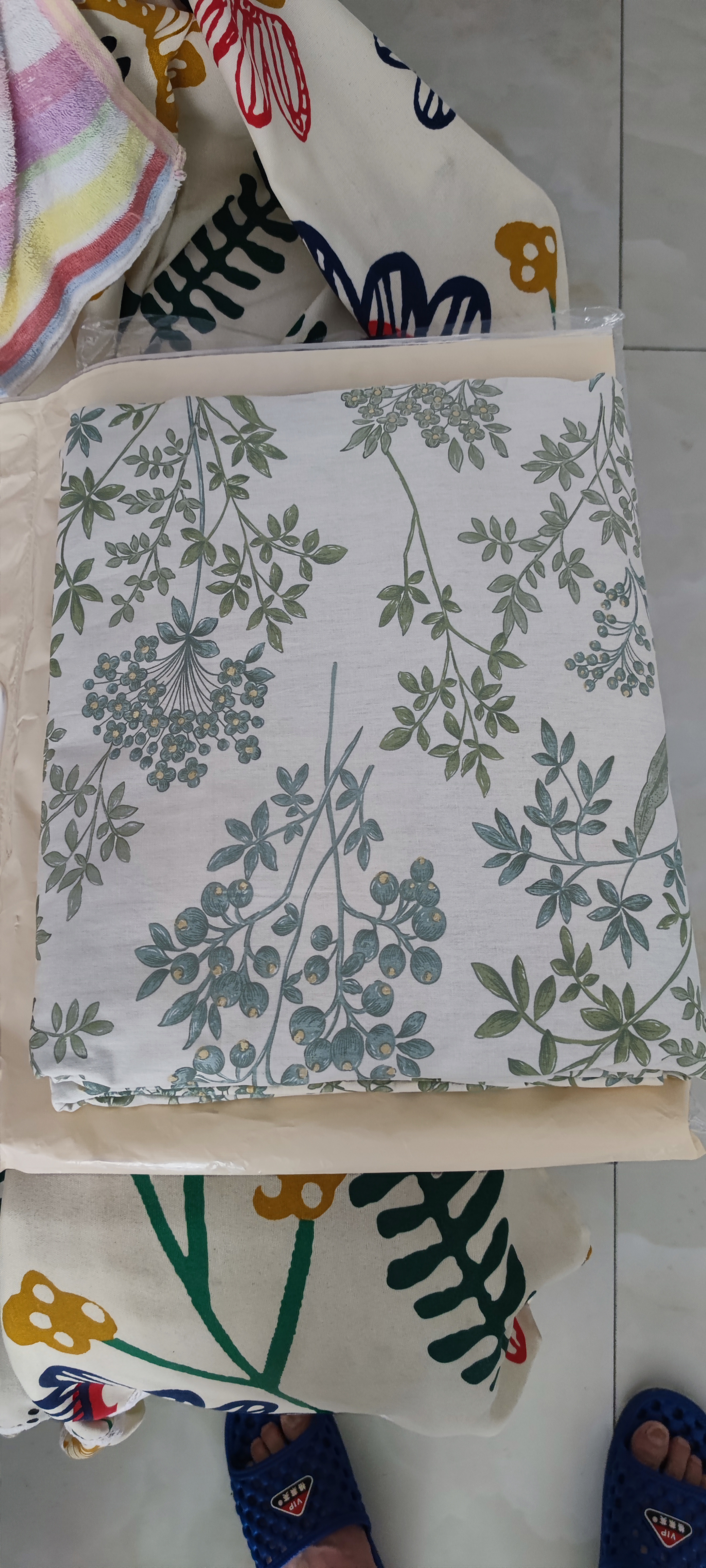无印良品 100%纯棉四件套床上用品全棉套件床单被套220*240cm1.8/2.0米床 实拍图