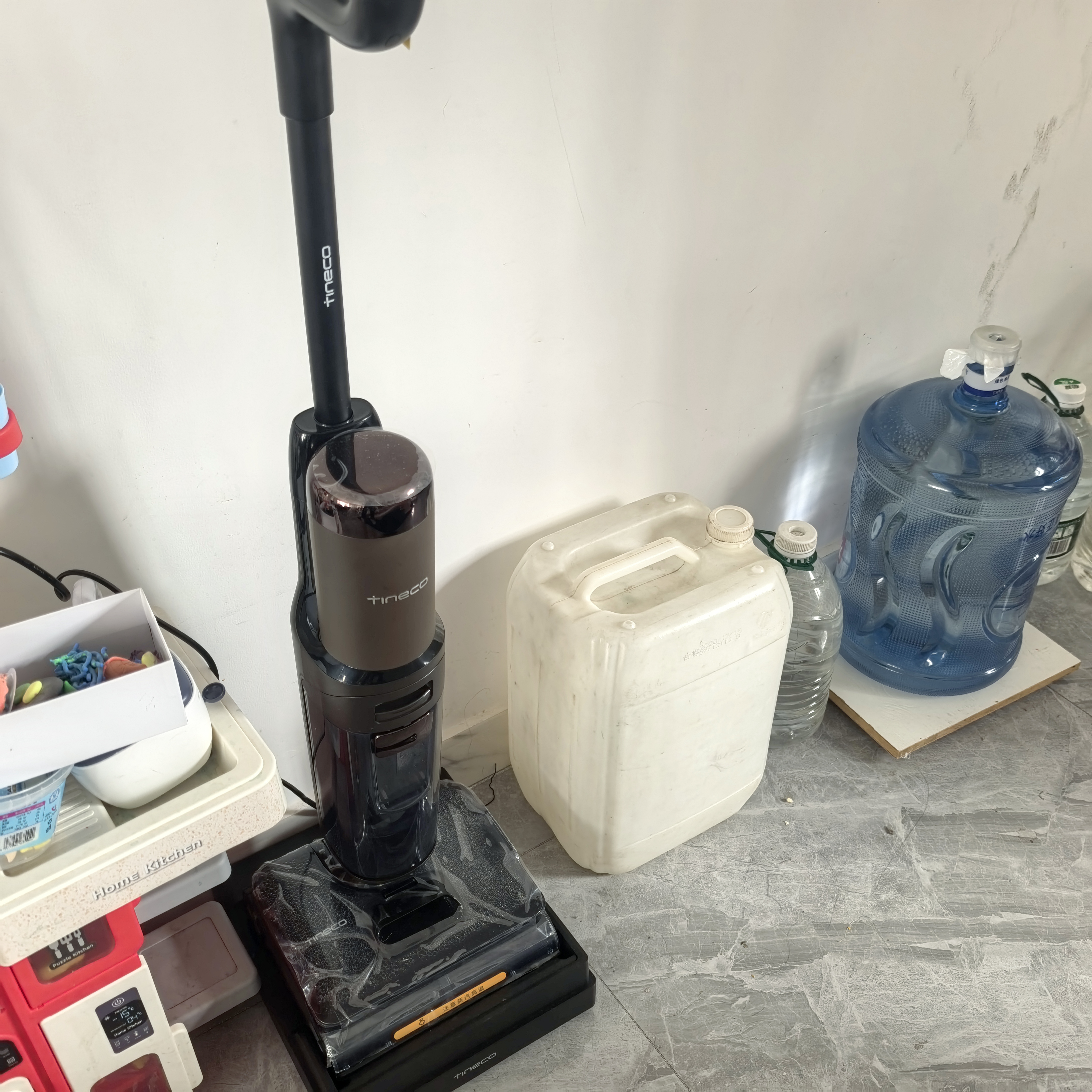添可极客蒸汽3.0【蒸汽爆喷强搓】高温蒸汽洗地机 洗拖吸一体 家用0缠毛躺平扫地机器人洗地拖地一体机 实拍图