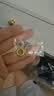周六福黄金戒指女硬金三生三世足金素圈指环 定价单个 沙面16号-0.85g 实拍图