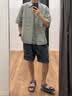 优衣库麻混纺舒适短裤男装26春夏新款482260 37 栗色 L 实拍图