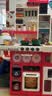 Eve Stone SPECIAL GIRL LIKE YOU玩具女孩厨房玩具3-6岁套装仿真厨具做饭煮饭儿童过家家女童礼物 超大号100cm+烤面包机+101件套红 小厨房4岁男女孩6-12岁宝宝生 实拍图
