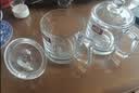 青苹果无铅玻璃泡茶杯带盖把手水杯350ML两只中秋国庆节结婚家用待客 实拍图