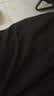名创优品（MINISO）短袖男纯棉t恤夏季新款百搭半袖男士宽松大码正肩体恤Z 黑色 4XL 实拍图