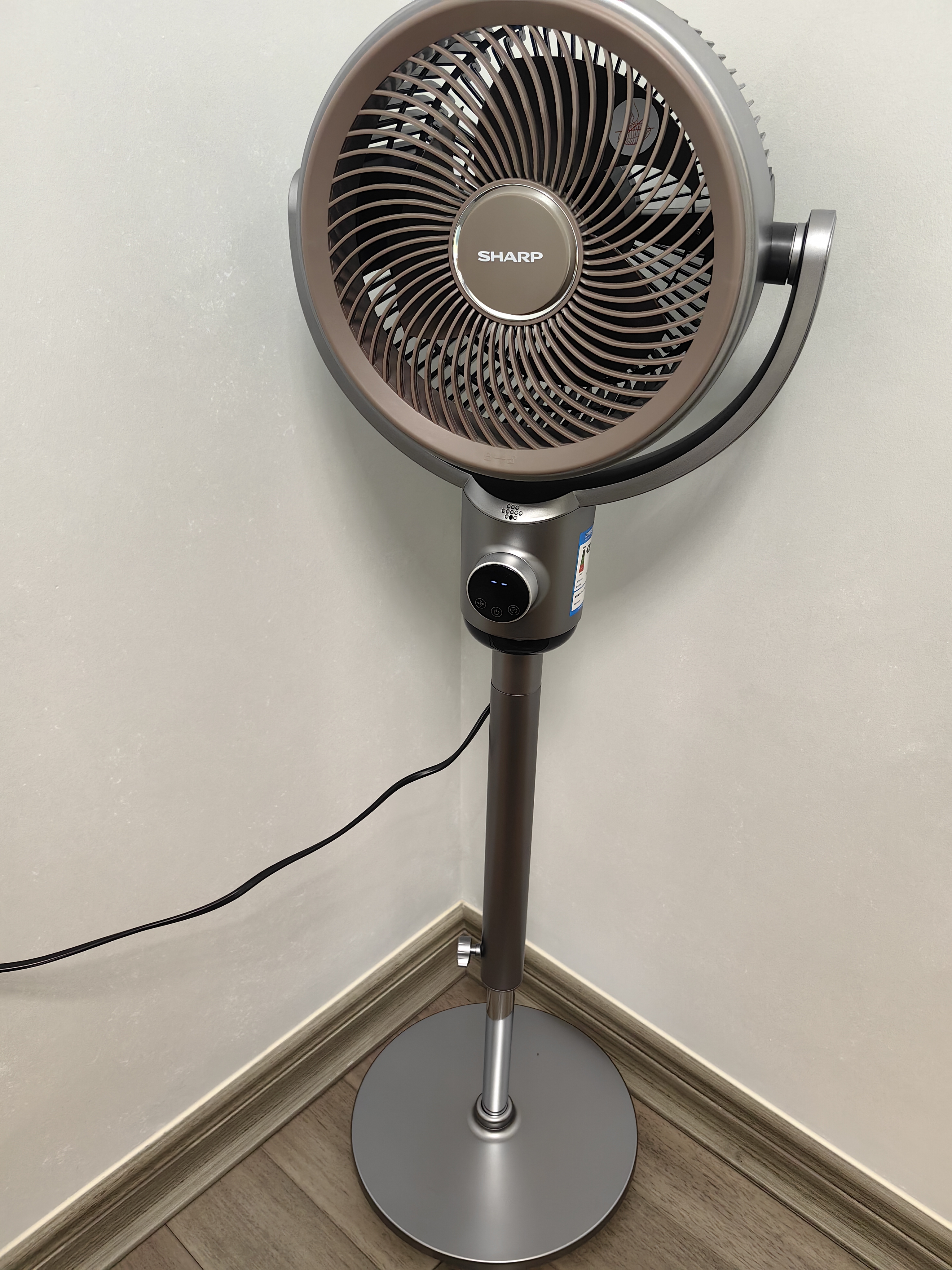 夏普风精灵空气循环扇电风扇落地扇家用卧室大风力静轻音一级能效净化甲醛语音电扇PJ-CD537A-H 实拍图
