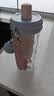 炊大皇吸管杯水杯女高颜值便携可爱tritan随行果汁杯果冻蓝650ml 实拍图