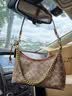 蔻驰（COACH）女士经典标志JULIET 25号老花单肩包女包斜挎包精致hobo包通勤包 B4/棕黄色 焦糖色 实拍图