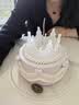 元祖（GANSO）6号女神驾到鲜奶蛋糕500g 生日蛋糕同城配送 动物奶油 实拍图