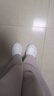 ZHR小白鞋女真牛皮厚底百搭女鞋舒适透气休闲鞋女ins潮轻便港风板鞋女 OAH105 白色 37 实拍图