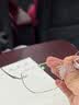 依视路（ESSILOR） 钻晶系列高清耐磨防蓝光近视薄镜片配度数眼镜架男女镜框 钛+金属-无框-2170GD-金色 镜框+依视路膜岩高清1.60现片 实拍图