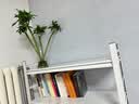 唐辑书架书柜家用落地置物货架学生钢制收纳储物架子 白五层80*30*160 实拍图