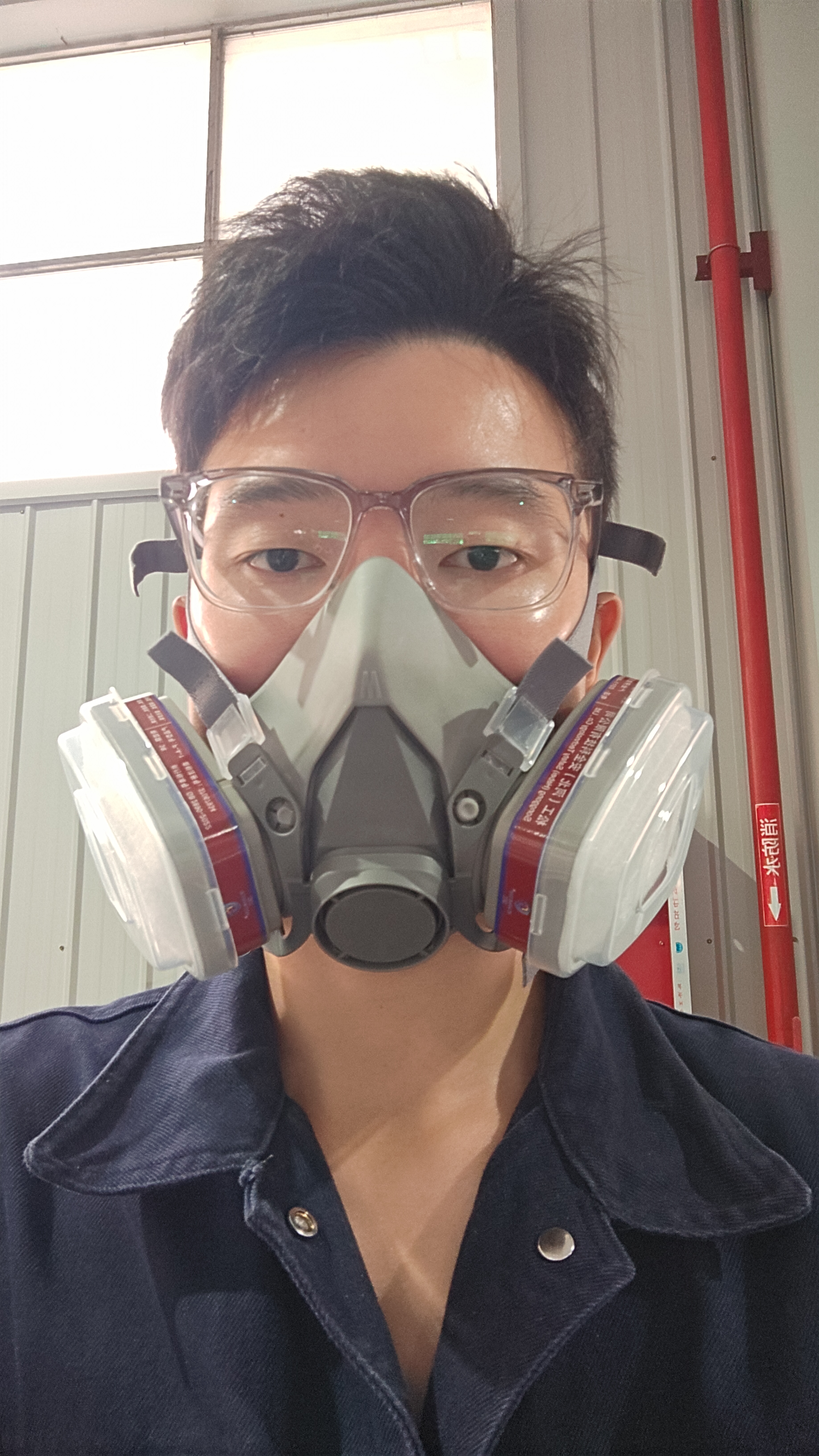 松工（songgong）防毒面具 防有机气体有毒气体蒸汽面具 防工业灰尘粉尘呼吸道防护面罩护具 防毒七件套 实拍图