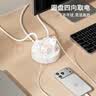 飞利浦（PHILIPS）圆形插座宿舍用学生寝室多用线圆盘插线板排插插排4位0.2米 实拍图