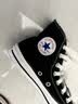 匡威（Converse）All Star夏季经典帆布男女高帮休闲运动鞋黑色101010 101010/黑色 35 实拍图
