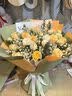 艾斯维娜鲜花速递11朵玫瑰花束送女友生日礼物全国同城配送 11朵香槟玫瑰花束-推荐款 实拍图