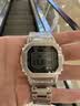 卡西欧（CASIO）七夕礼物 G-SHOCK金属小方块时尚运动男表小金块银块男士手表 GMW-B5000D-1PR全金属 实拍图