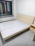 全友家居 现代简约双人大床家用主卧室床家具1.5米x2米高脚床板式床 实拍图