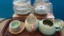 祥业song杯子汝窑泡茶壶陶瓷大号功夫茶具西施壶汝瓷单壶提梁壶泡茶器 大石瓢壶 260ml 实拍图