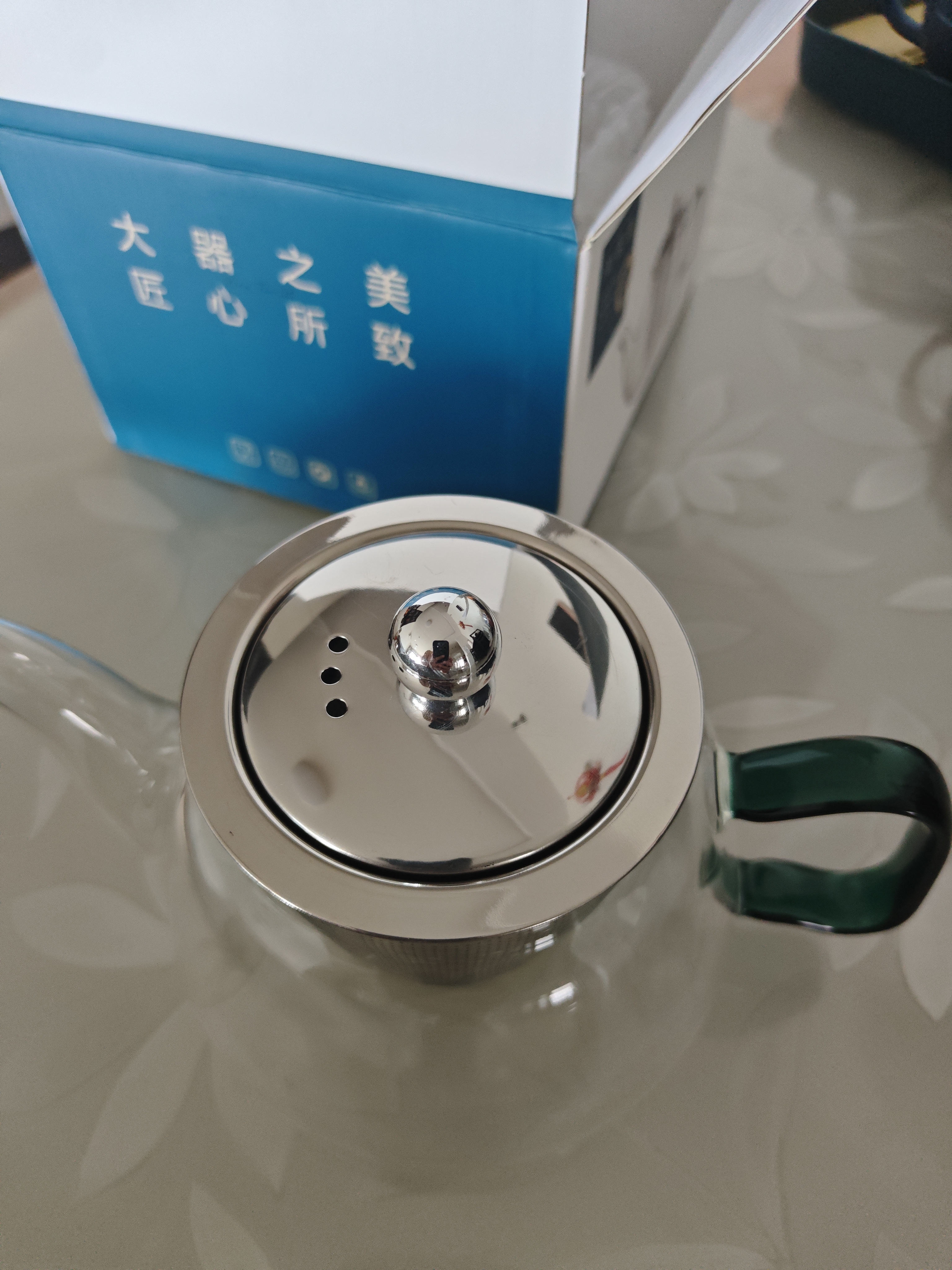 茗光茶壶玻璃泡茶壶茶水分离烧水壶家用茶壶办公玻璃茶具功夫茶壶 实拍图