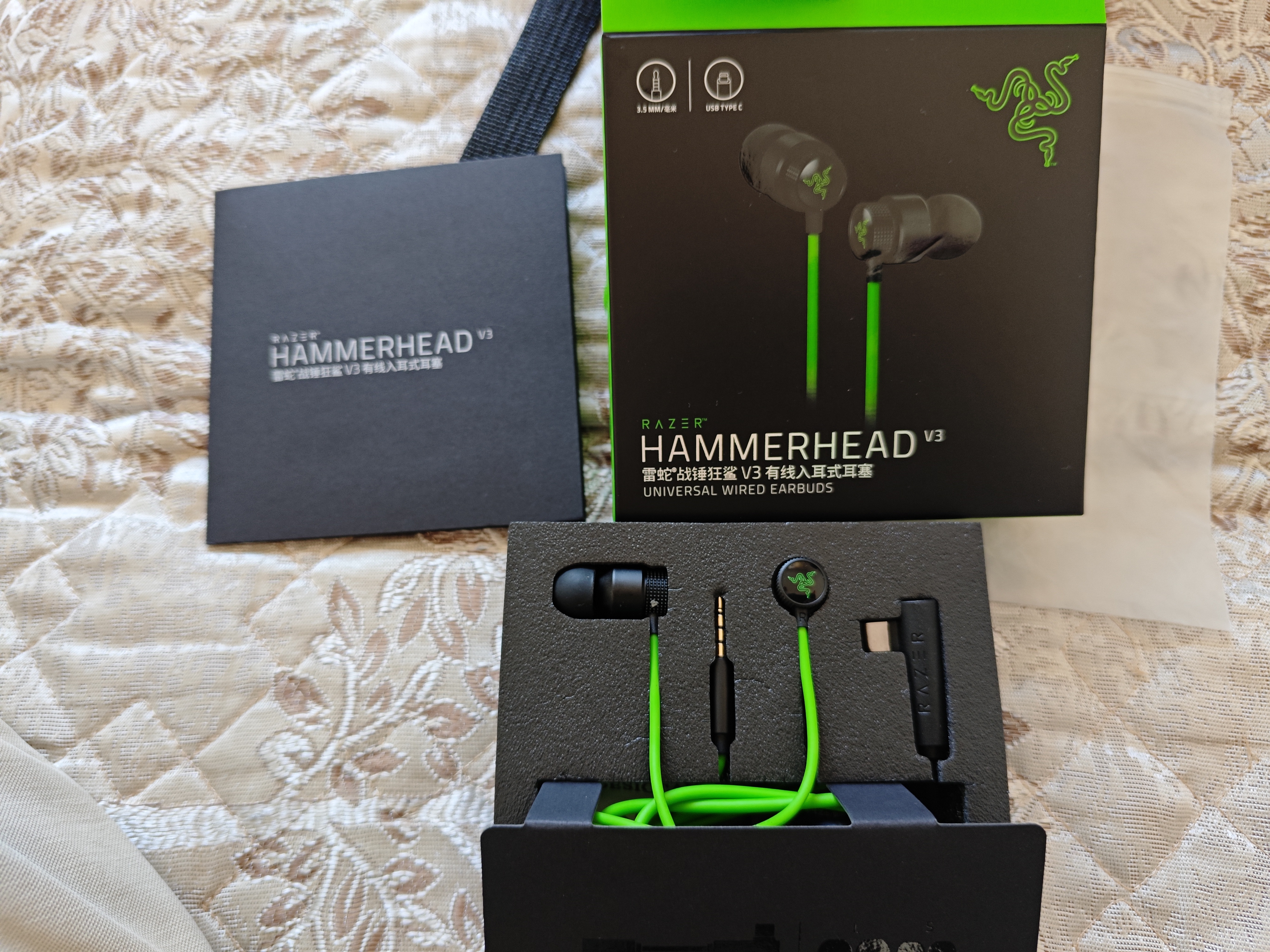 雷蛇（Razer）战锤狂鲨V3 有线入耳式耳机耳塞 7.1环绕声 吃鸡神器 三角洲官方指定 Type C（赠THX软件 可调EQ） 实拍图