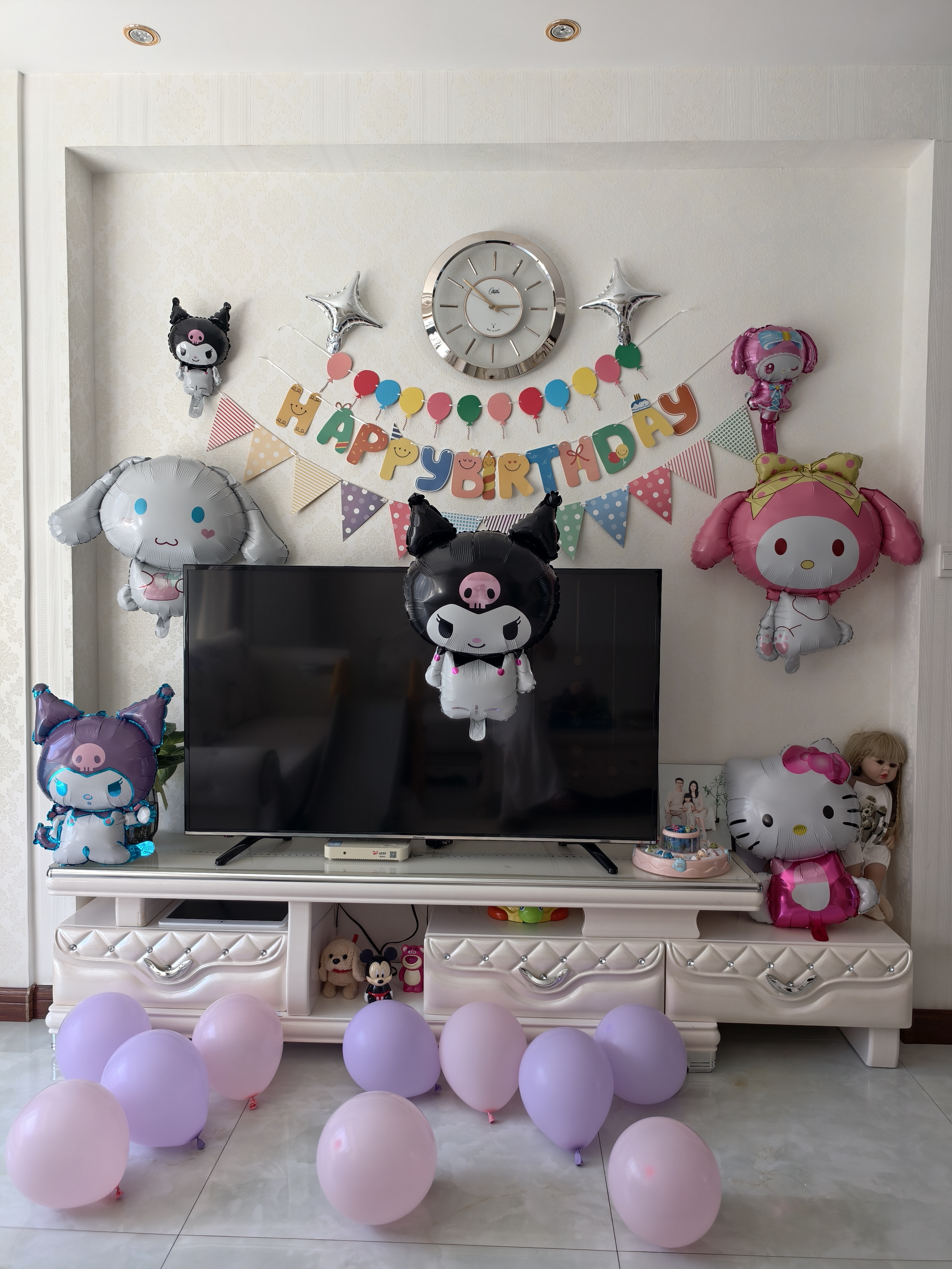欧妮姿生日场景布置女孩生日气球道具氛围布置场景派对装饰快乐库洛米 实拍图