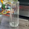 特大号玻璃花瓶桌面插花水养鲜花富贵竹高花瓶ins风客厅装饰摆件 【21高透明】大号锥桶水波纹 实拍图