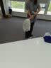 海斯迪克白色老式木杆拖把 棉线线条墩布尘推拖布工厂吸水保洁工具 gnjz-1027 实拍图