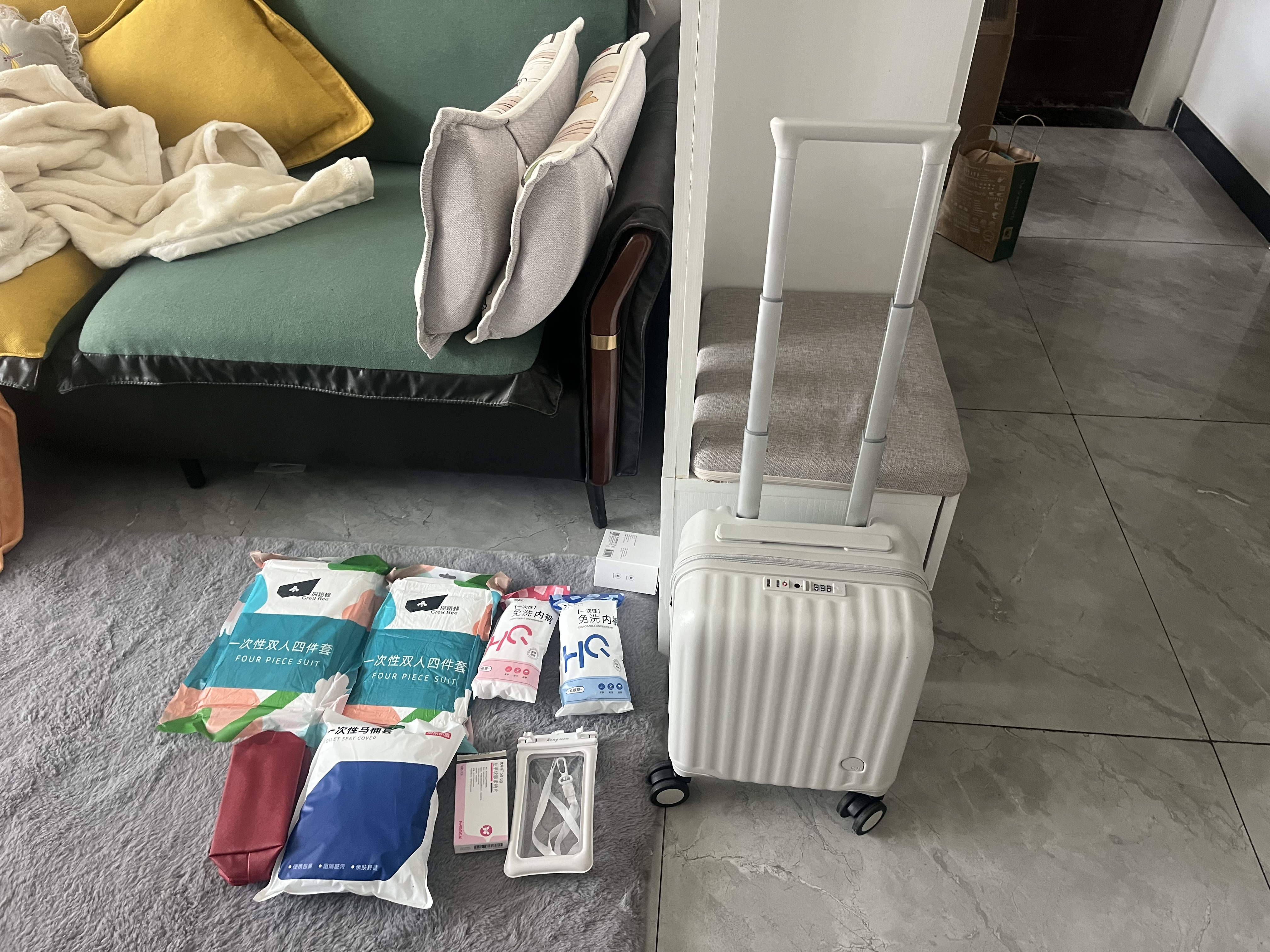阿季14英寸行李箱女廉航登机箱小行李箱女轻便迷你儿童拉杆旅行箱 实拍图