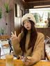 朱尔2026新款女士冬季帽子100%羊毛保暖防寒百搭针织帽生日礼物送女友 实拍图